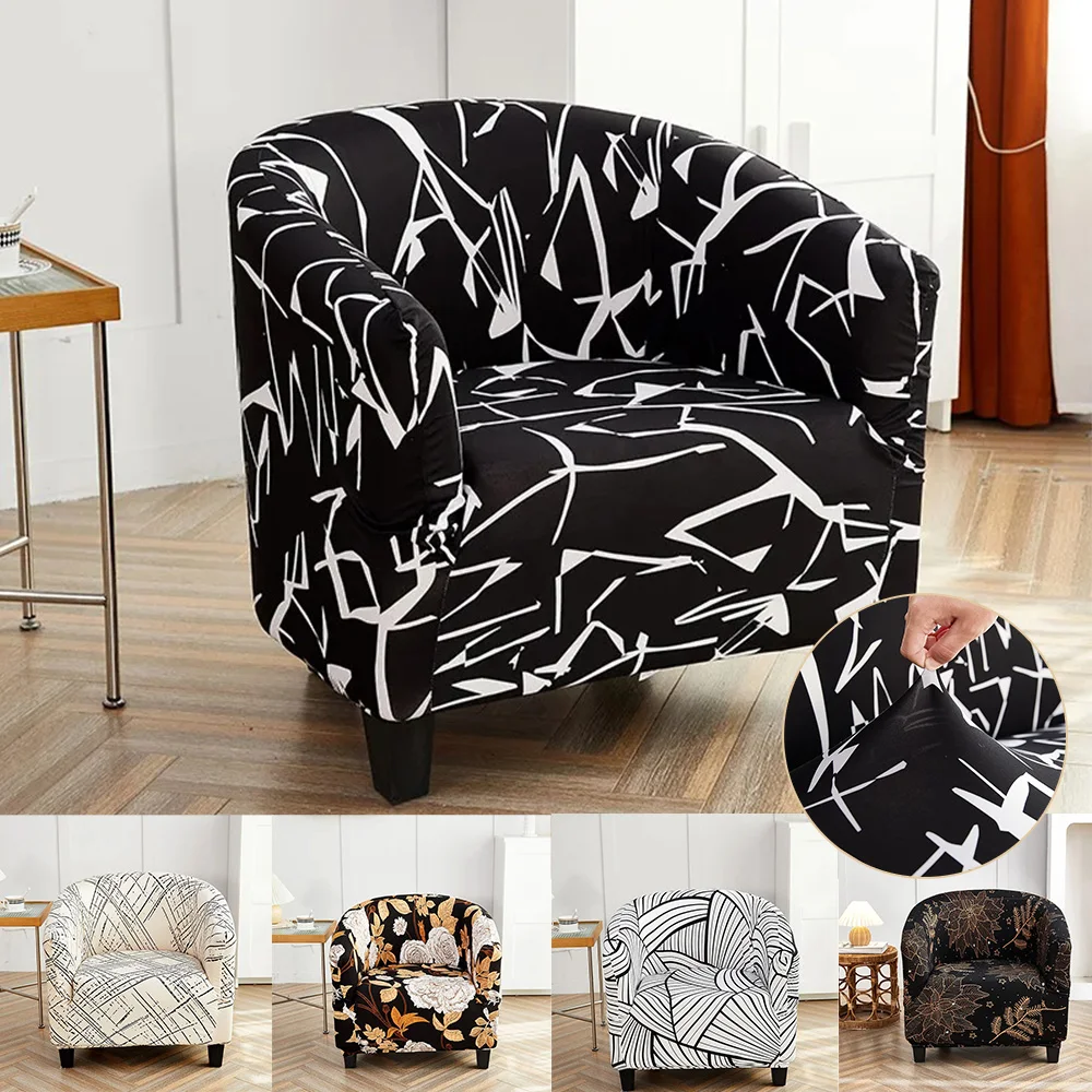 Elastic Single Sofa Cover Armchairs Bath Tub Chair Cover Washable Couch Protector for Coffee Bar Home Decoration Sofa Protector