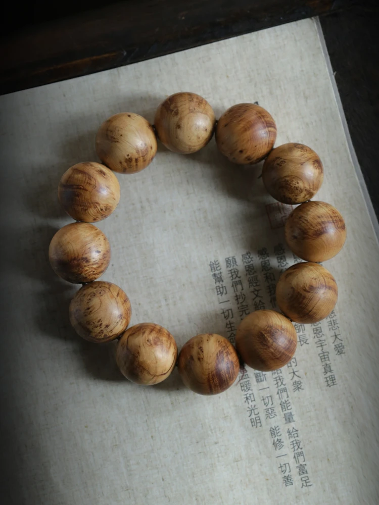 Bracelet Buddha Beads 2.0 Bracelet Men and Women Chen Hua Sparrow Eyes Handheld Taihang Mountain Fragrance Full of Burl