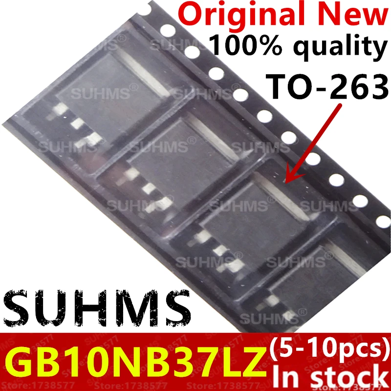(5-10piece)100% New TGB10NB37LZT4 STGB10NB37LZ STGB10NB37 GB10NB37LZ GB10NB37 10NB37 TO-263 Chipset