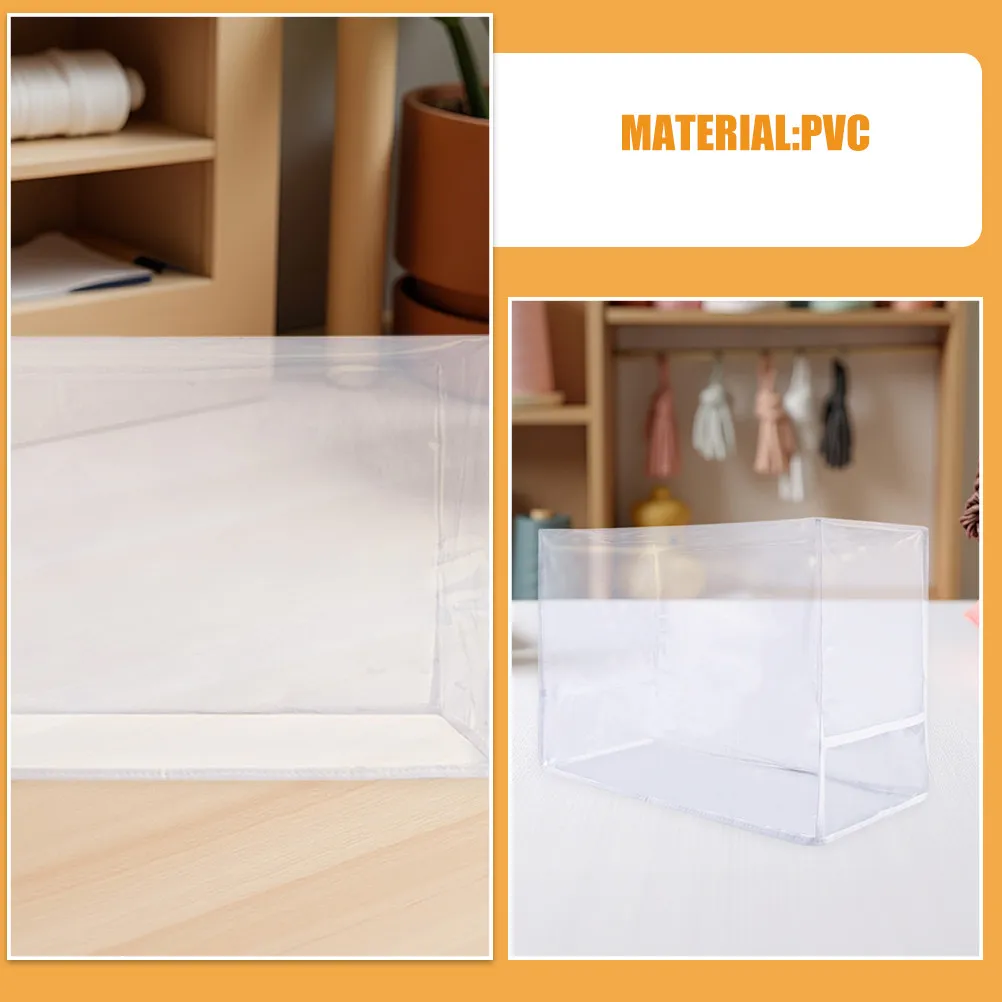 Transparent Sewing Machine Dust Cover Quilted Protective Organizer Storage Pockets Case Portable Home Travel Cover
