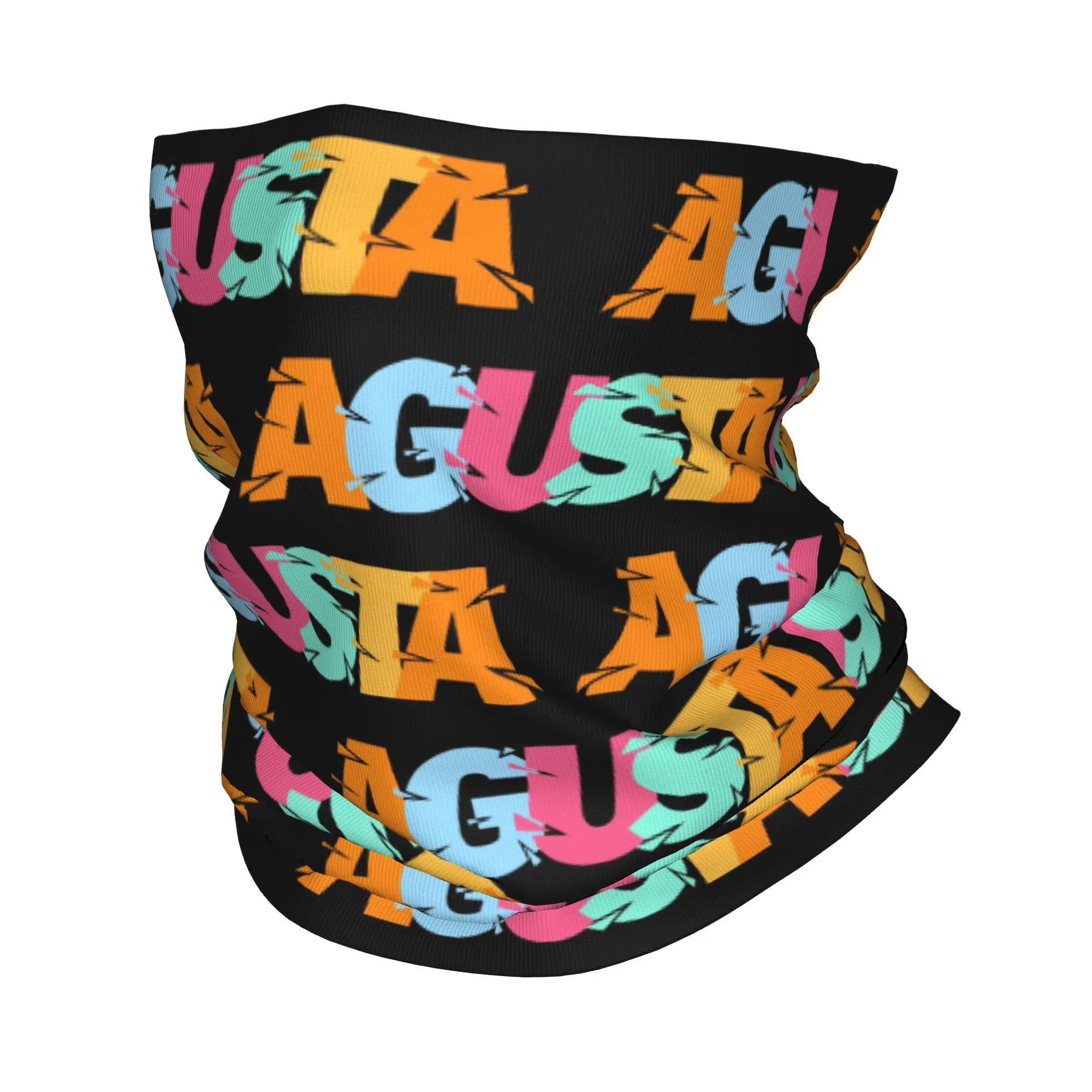 Custom Motro Italian MV AGUSTA Neck Gaiter Women Men Windproof Winter  Bandana Scarf for Cycling