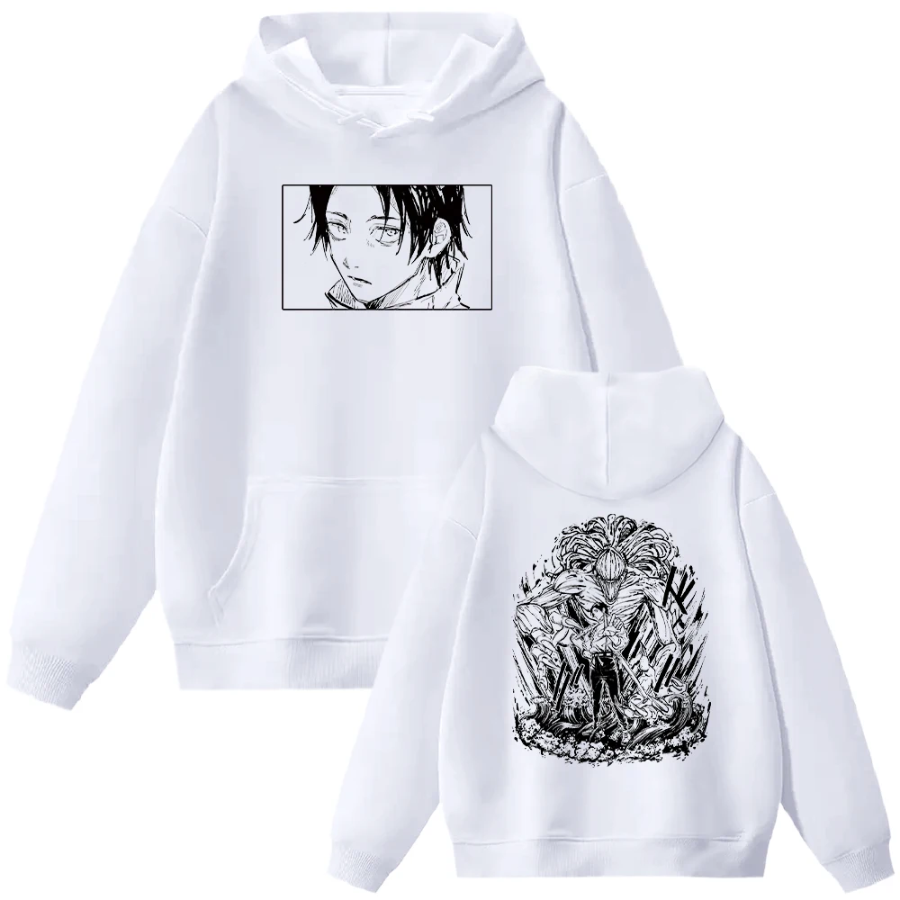 Japanese Anime Jujutsu Kaisen Okkotsu Yuta Hoodies Men Women Manga Sweatshirts Oversized Fall Winter Casual Fleece Streetwear