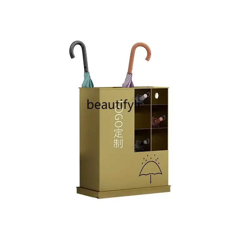 xzHousehold umbrella frame Commercial umbrella bucket Sales department Commercial street Umbrella storage creativity