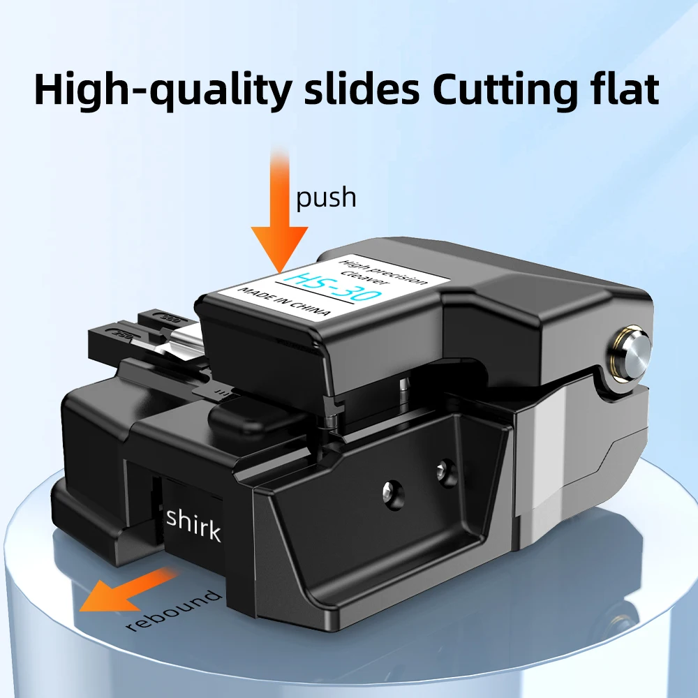 SAIVXIAN เครื่องมือเว็บเครื่องตัดไฟเบอร์ออปติก HS-30 เครื่องตัดสายเคเบิลไฟเบอร์ออปติก Bare Fiber Pigtail Jumper หนังลวด