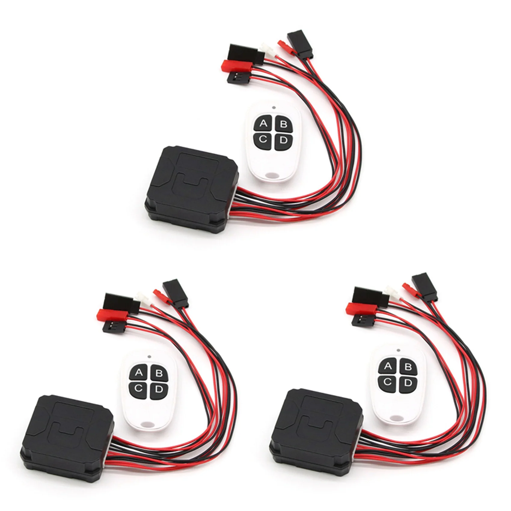 

AS96-3X 4 Ways CH4 Winch Control Wireless Remote Controller Receiver For 1/10 RC Crawler Axial SCX10 90046 Traxxas Redcat