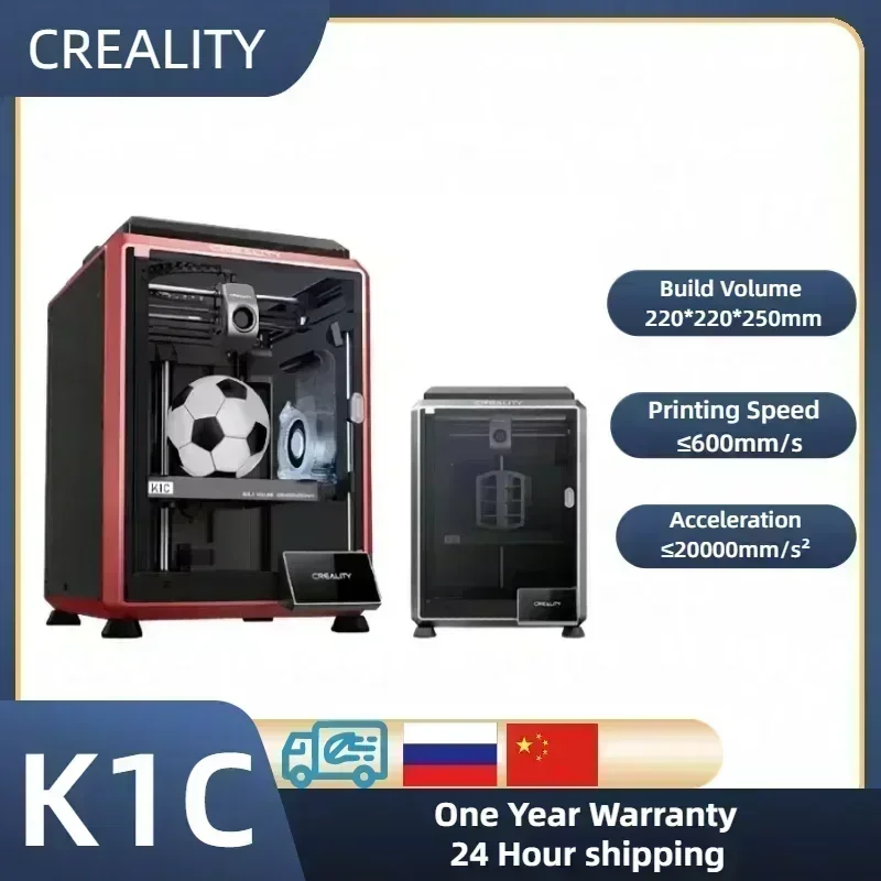 CREALITY K1C 3D Printer 600mm/S Speed with AI Camera Printing Stable Frame Auto Leveling Drive Extruder 3d printer free shipping