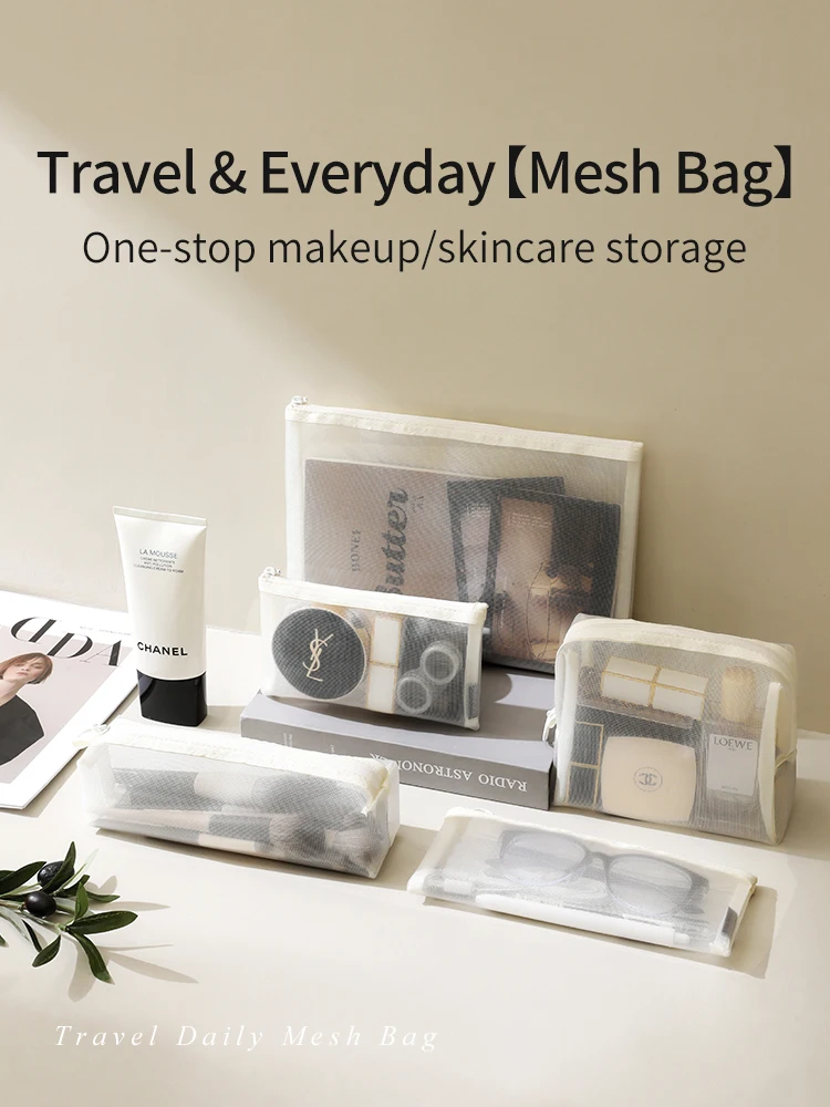 

Tianzong сетчатая сумка для хранения дорожных аксессуаров, многофункциональная портативная косметичка для хранения, дорожная сумка для туалетных принадлежностей