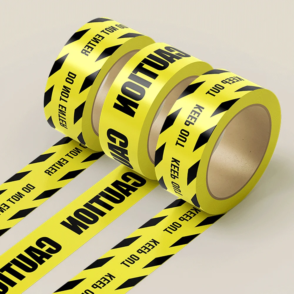 Yellow Packaging Tape Warning Printed Adhesive for Box