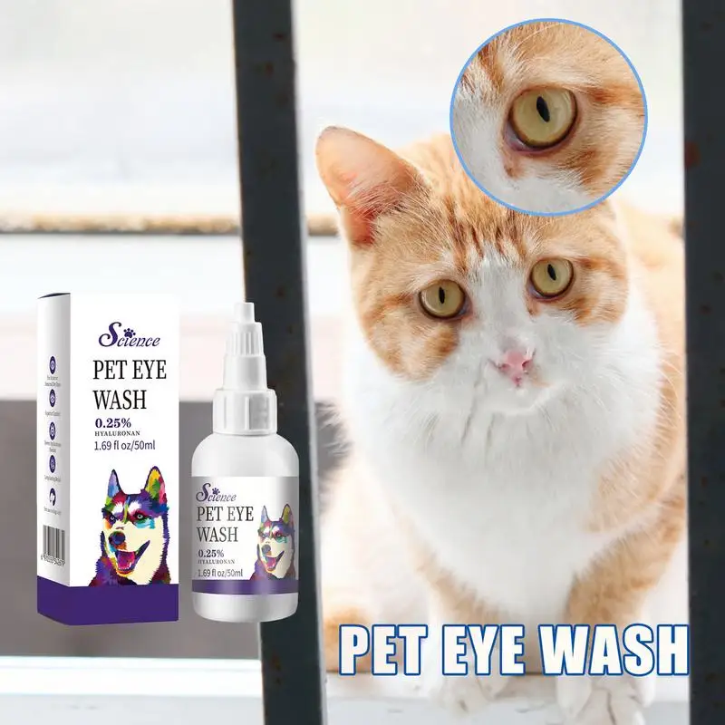 

Dog Eye Wash 50ml Pet Tear Stain Remover Eye Rinse For Dogs And Cats Tear Stain Reducer For Gently Cleaning Eyes Pet Care