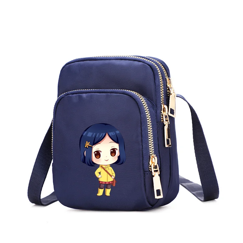 Carino Coraline Borse da donna Nuovo popolare Mini borse causali Zaini femminili Borsa da cartone animato Borse a tracolla in nylon Borsa da donna