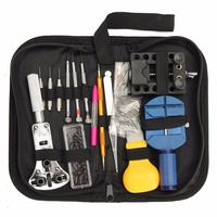 144Pcs Sets Repair Tool Kit Professional Watch Band Link Pin Tool Set with Carrying Case Replacement Tool Kit for Watch Repair