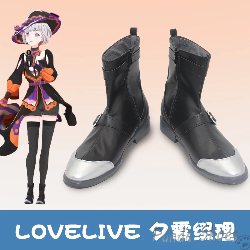 

Lovelive Yugiri Tsuzuri Cosplay Shoes Anime Purple Cos Comic Yugiri Tsuzuri Cosplay Costume Prop Shoes for Con Halloween Party