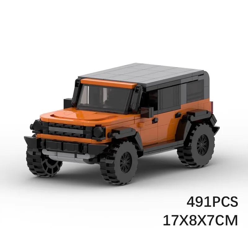 MOC Forded Bronco Speed Champions SUV Cars Techniced Building Blocks mattoni Set bambini Puzzle giocattoli regali per bambini e adulti