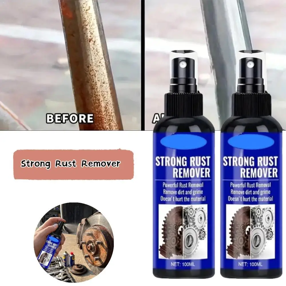 Car Rust Remover Spray Auto Exhaust Pipe Derusting Metal Surface Iron Powder Cleaner Universal Rust Removal Agent For Wheel Hub