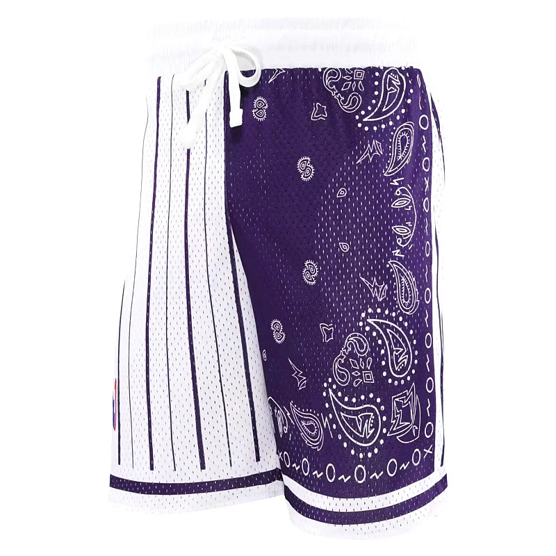 

Фитнес-спортивные баскетбольные шорты, мужские летние повседневные свободные дышащие сетчатые шорты, дышащие быстросохнущие спортивные штаны в стиле хип-хоп