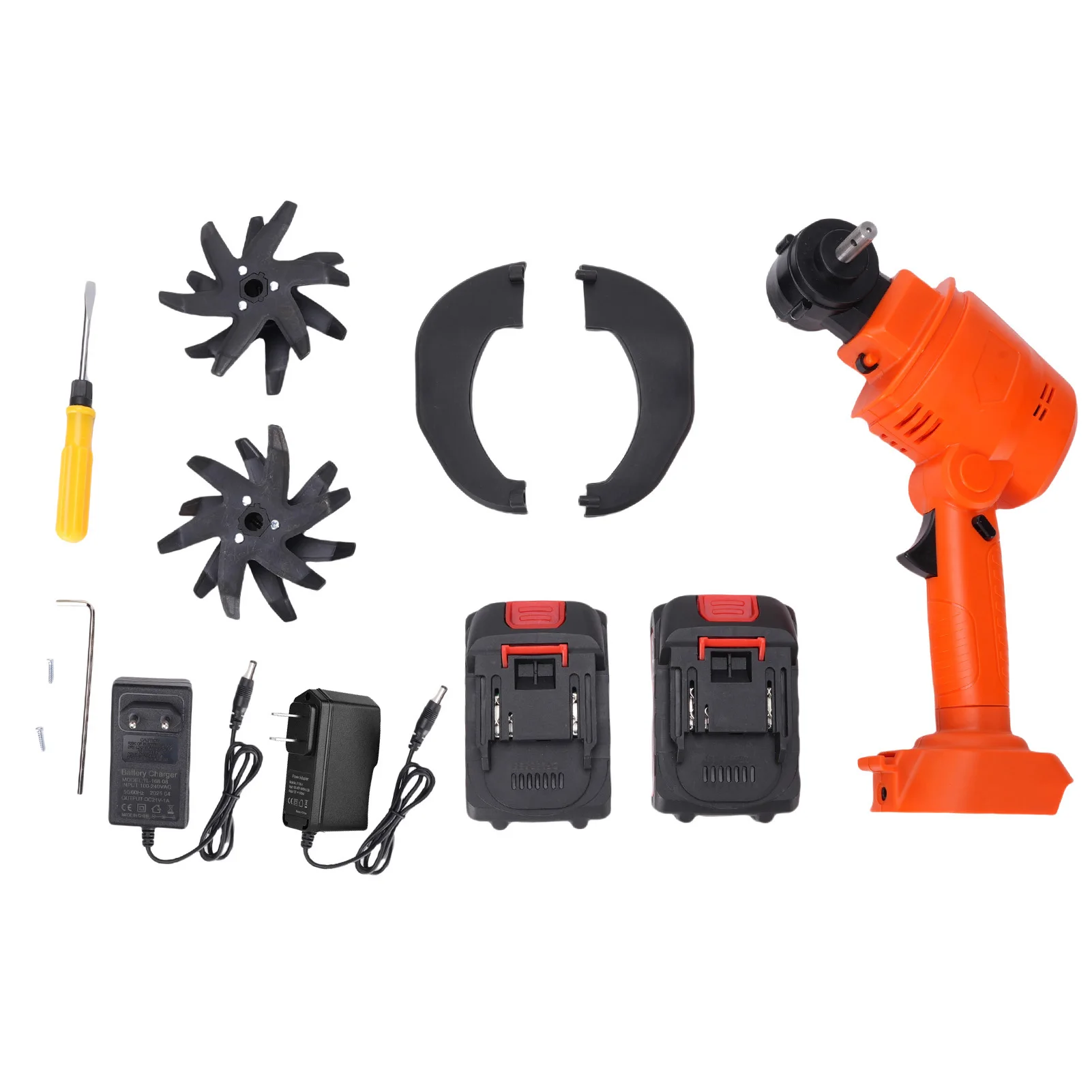 Cultivador de jardim sem fio alimentado por bateria portátil para cultivo de solo de gramado 100-240V