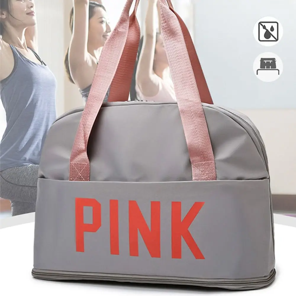 Large Capacity Travel Duffle Bag Fashion Oxford Cloth Waterproof Travel Bag Dry and Wet Separation Gym Yoga Storage Bags