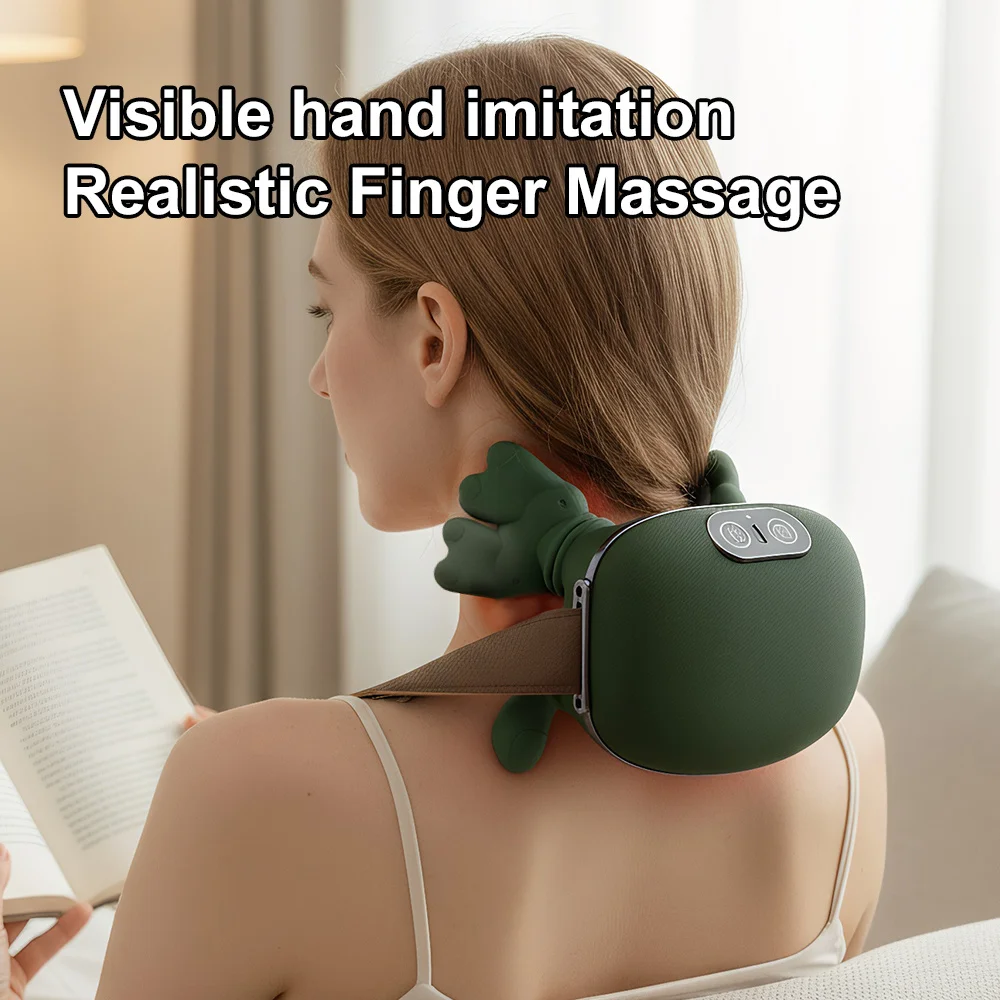 

Wireless Neck and Shoulder Massager Heated Kneading Back Massager Shawl Electric Deep Trapezius Muscle Relaxation Pain Relief
