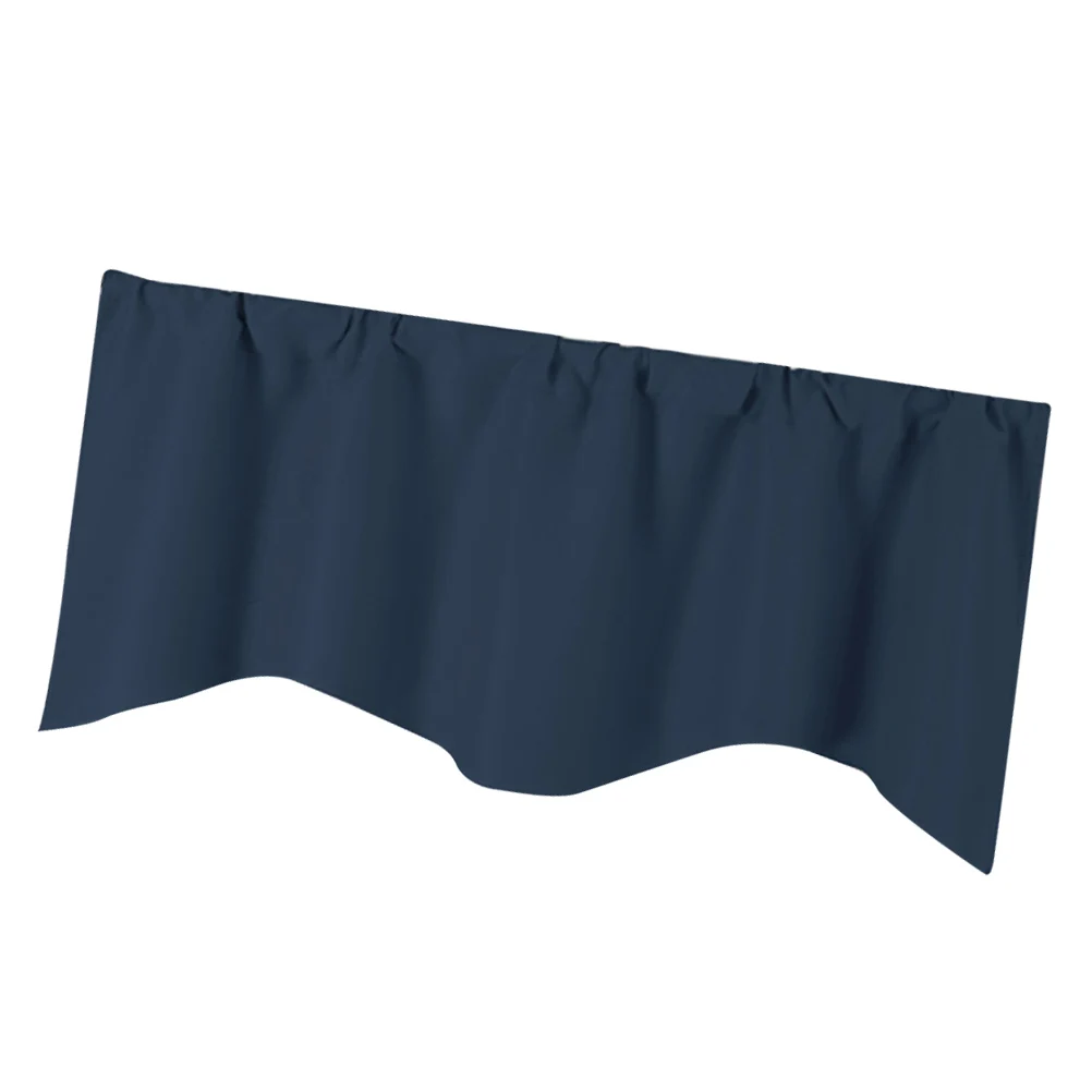 

Blackout Curtains for Room Blue Window Door Pure Color Kitchen Household
