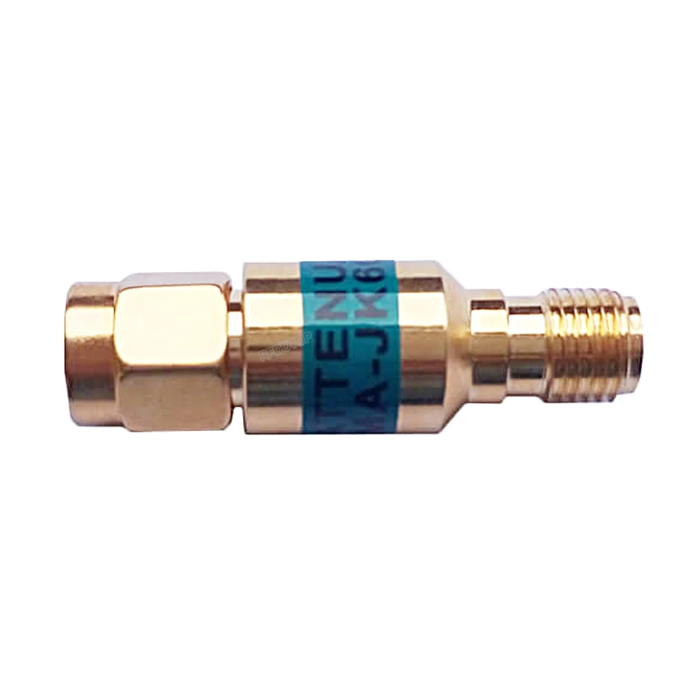 1Pcs SMA Male to SMA Female 2W DC-6GHz Coaxial RF Attenuator,1/2/3/5/6/10/15/20/30db Attenuator,SMA Fixed Connectors Gold Plated