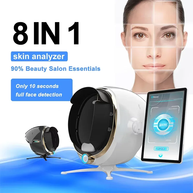 Moji plus 3D AI Skin Analyzer 21.5 inches HD screen magic mirror pro facial detector diagnosis beauty salon necessary equipment