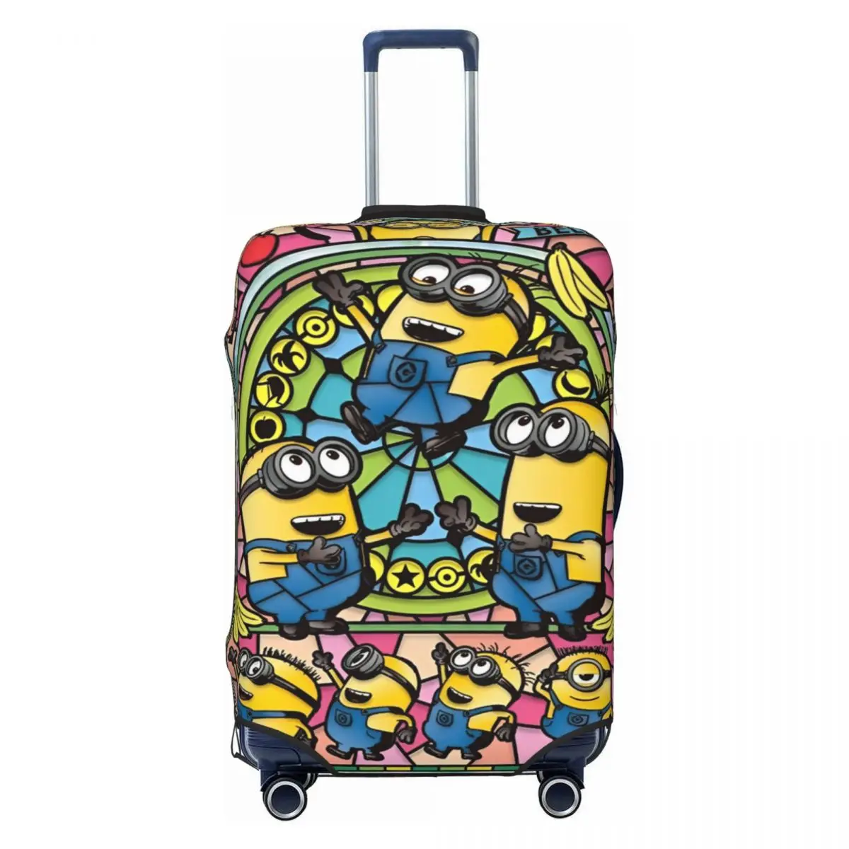 Minions Cartoon Suitcase Cover Fun Travel Protection Luggage Case Holiday