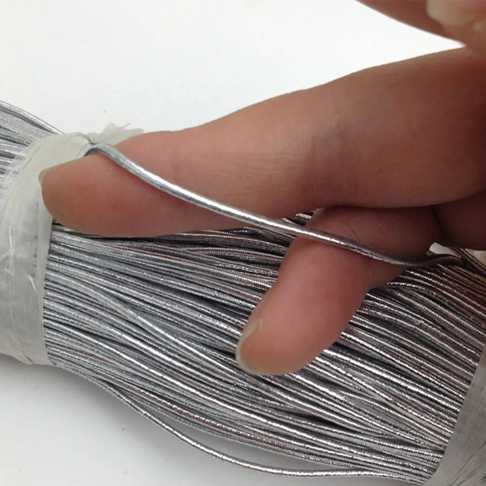 

1 Roll Elastic Cord 150m Silver 1mm Diameter Strong Stretch Thread DIY Jewelry Making Material for Bracelets Necklaces Beading