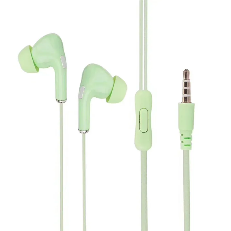 In-ear Earphone Headphone Headset Stereo Earbuds With Mic 3.5mm  Jack Wired For Iphone Samsung Huawei Xiaomi Redmi Phones