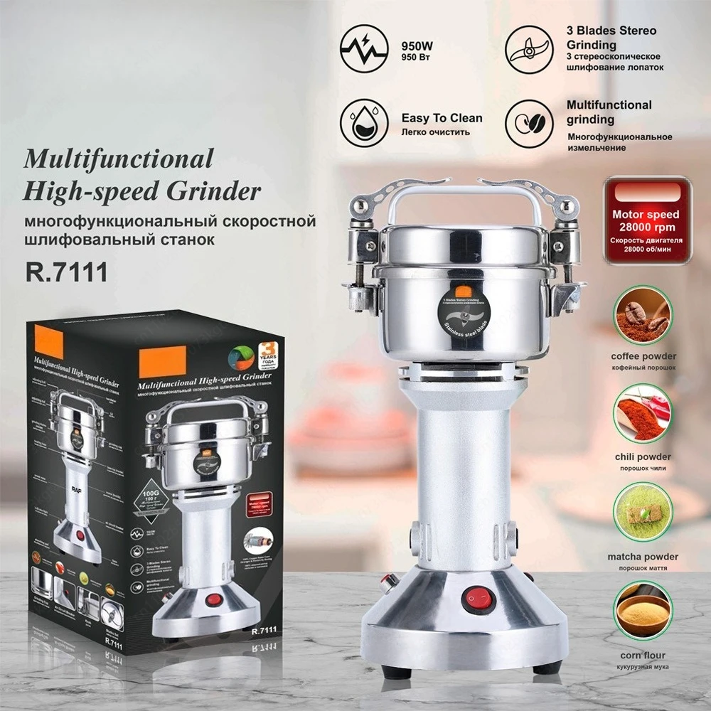 

Бытовая коммерческая мельница, электрическая сухая мельница, кофемолка для цельных зерен, медицинские материалы