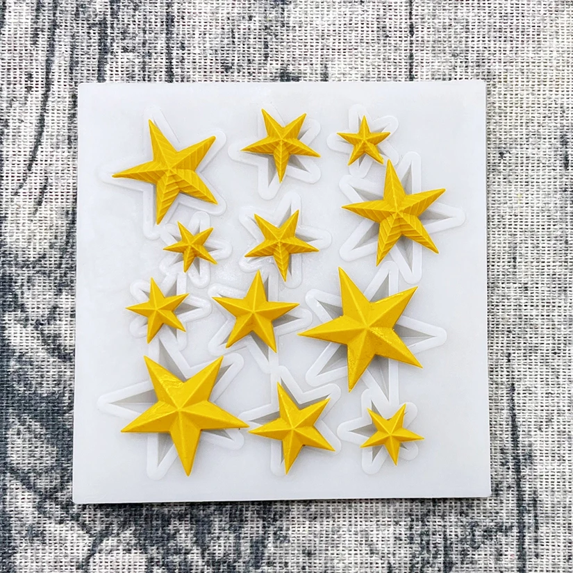 Star Silicone Sugarcraft Mold Chocolate Cupcake Baking Mold Fondant Cake Decorating Tools