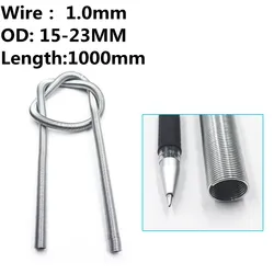 Wire 1.0mm Length 1M Bending Catheter Protective Hose Spring Thin Long Flexible Galvanized Steel Compression Spring