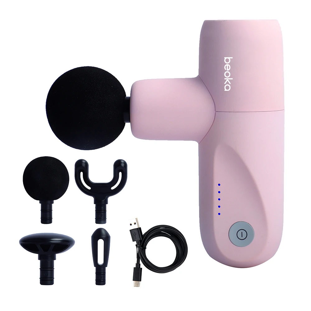 

Супер мини-массажный пистолет для спортзала, портативный мощный персональный массажер для тела, бесщеточный двигатель, ударный мини-пистолет для фасции