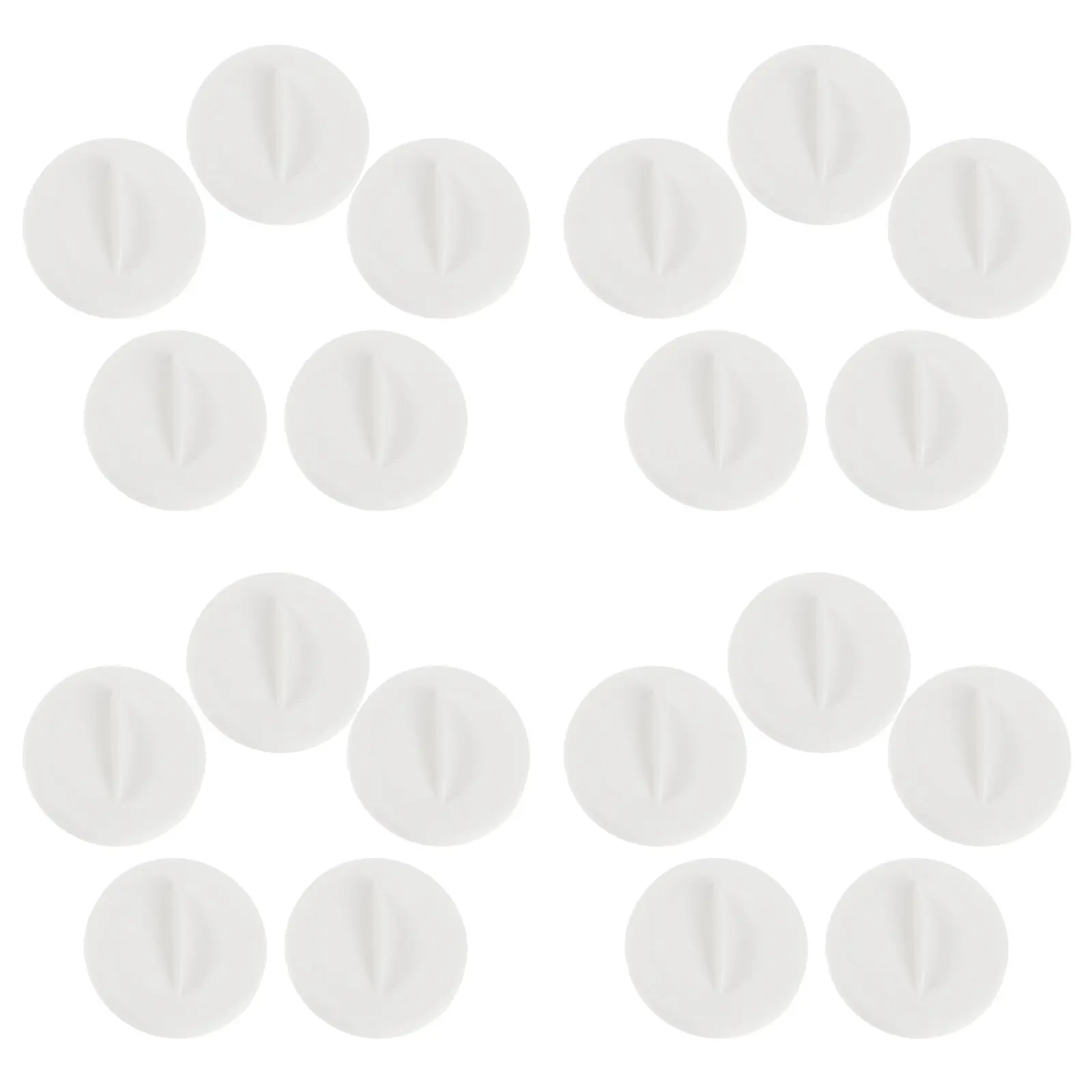 20Pcs Hydroponic Pod Hole Covers Plant Spacer Caps 1.5 Inch Plastic Lids Indoor Garden Growing System Accessories Hydroponic
