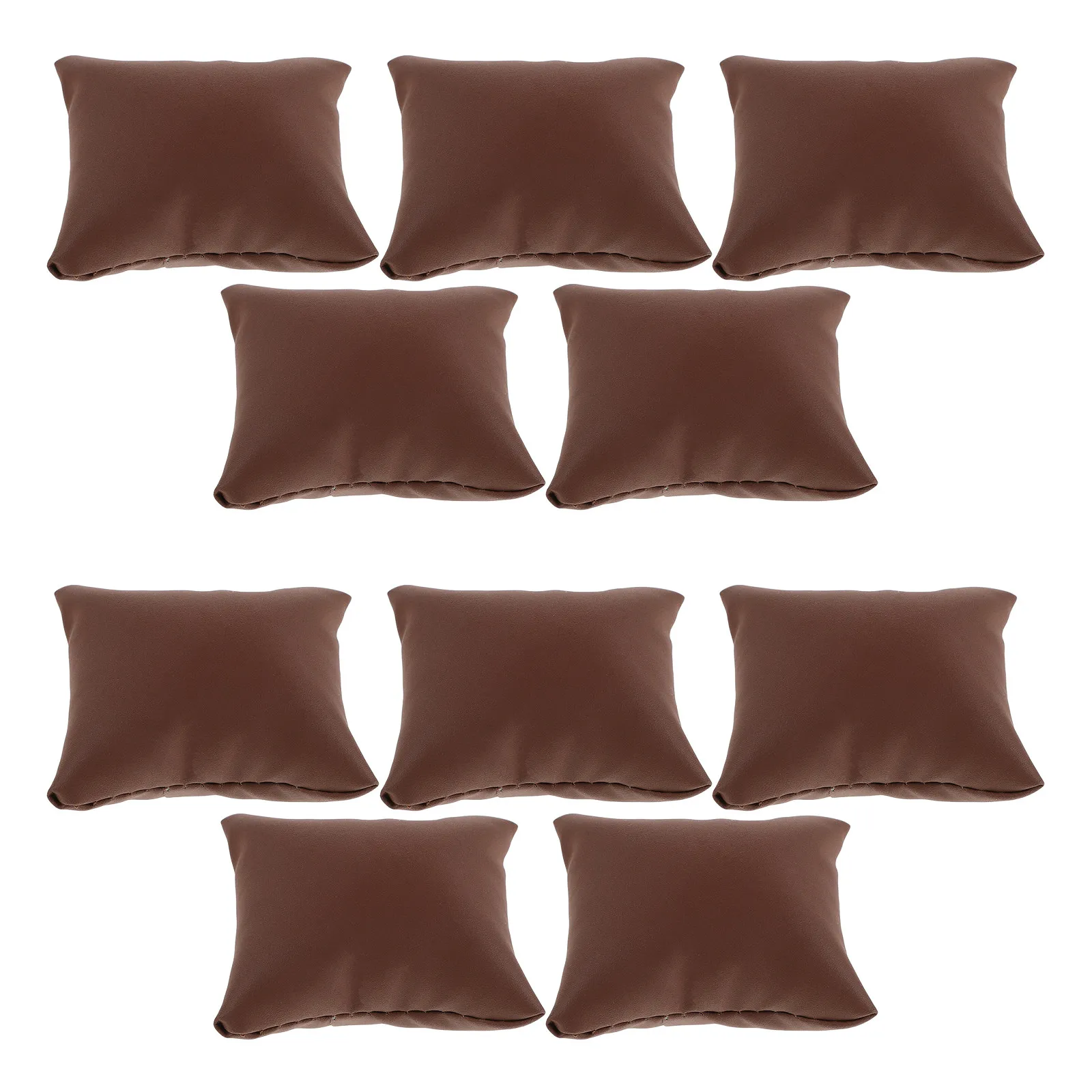 

10Pcs Watch Display Pillow PU Bracelet Pillow Soft Jewelry Cushion Organizer for Bangles Cuffs Jewelry Boxes