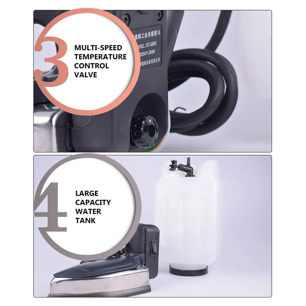 مكواة بخار كهربائية صناعية معلقة زجاجة مكواة ملابس كهربائية آلة تسخين كهربائي آلة بخار فيرو بخار