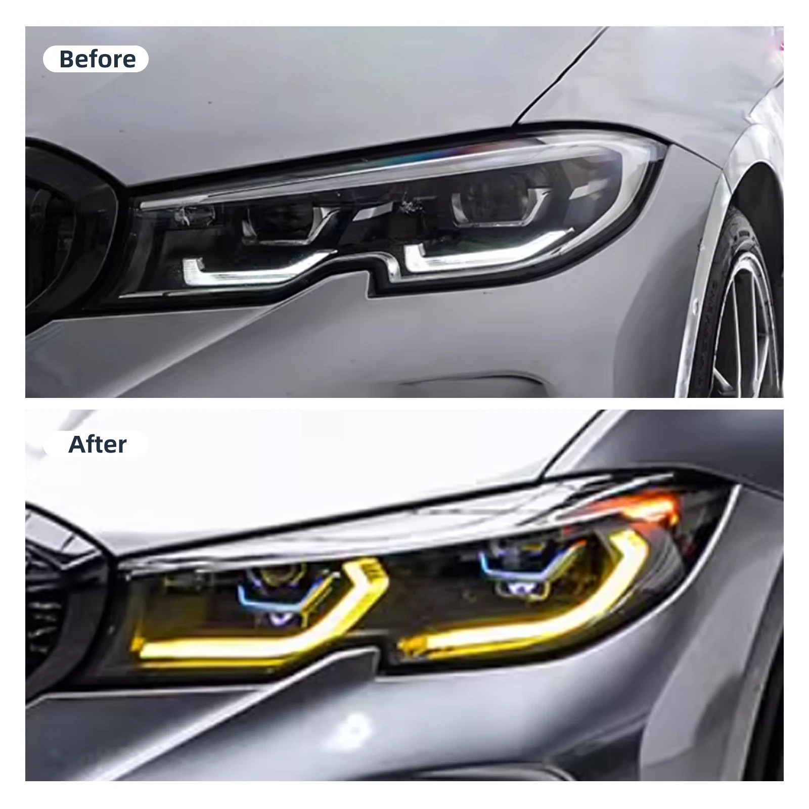 

For BMW 3 Series G20 G21 320i 330i Laser DRL LED Module Board LED boards daytime running lights Turning Signal Replace OEM