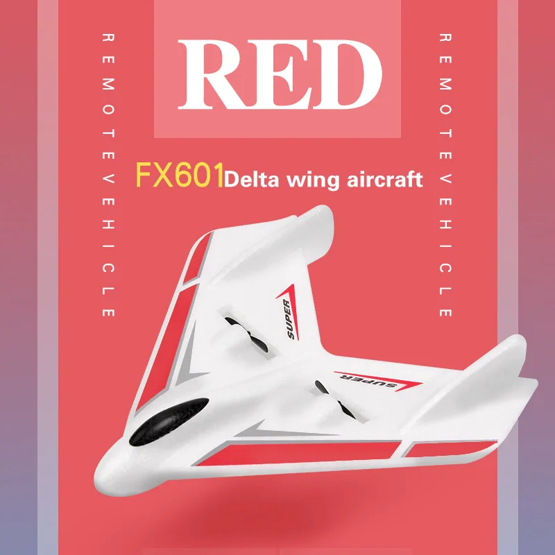 Aereo telecomandato 2.4g Fx601 Wing Indoor Remote Control Aircraft 2.4g Wireless Fixed Wing Glider Aircraft Model Toy