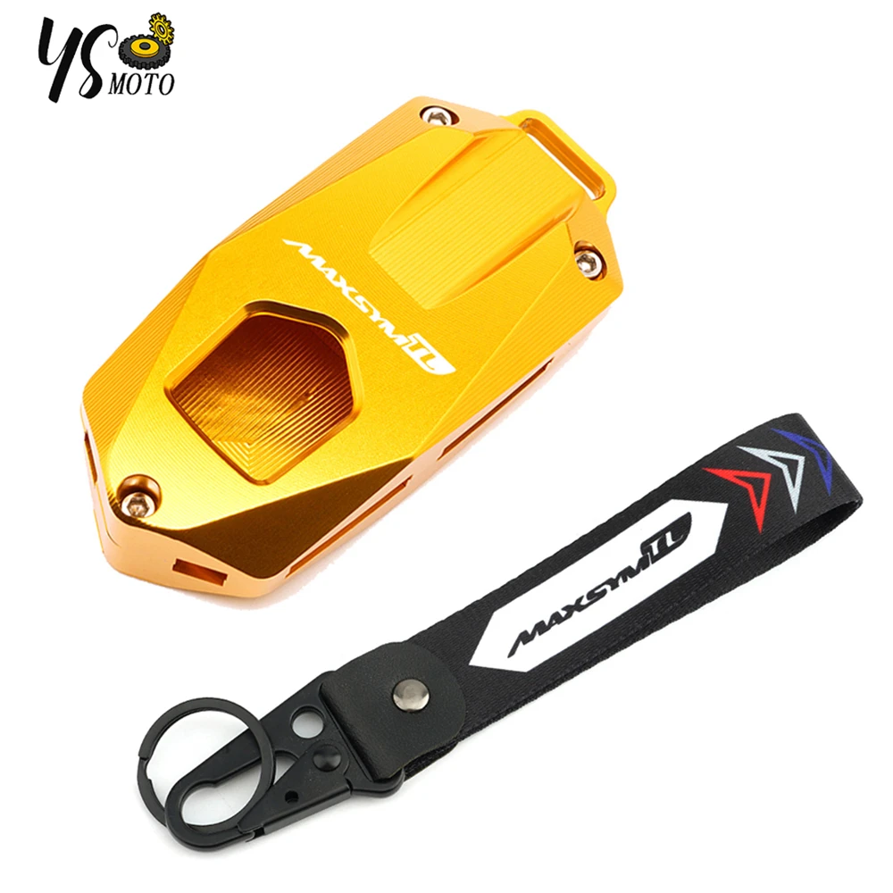 For SYM MAXSYM TL 500 508 Maxsym 400 TL500 TL508 2020-2023 Motorcycle CNC Key Cover Case Shell & Embroidery Keyring Keychain