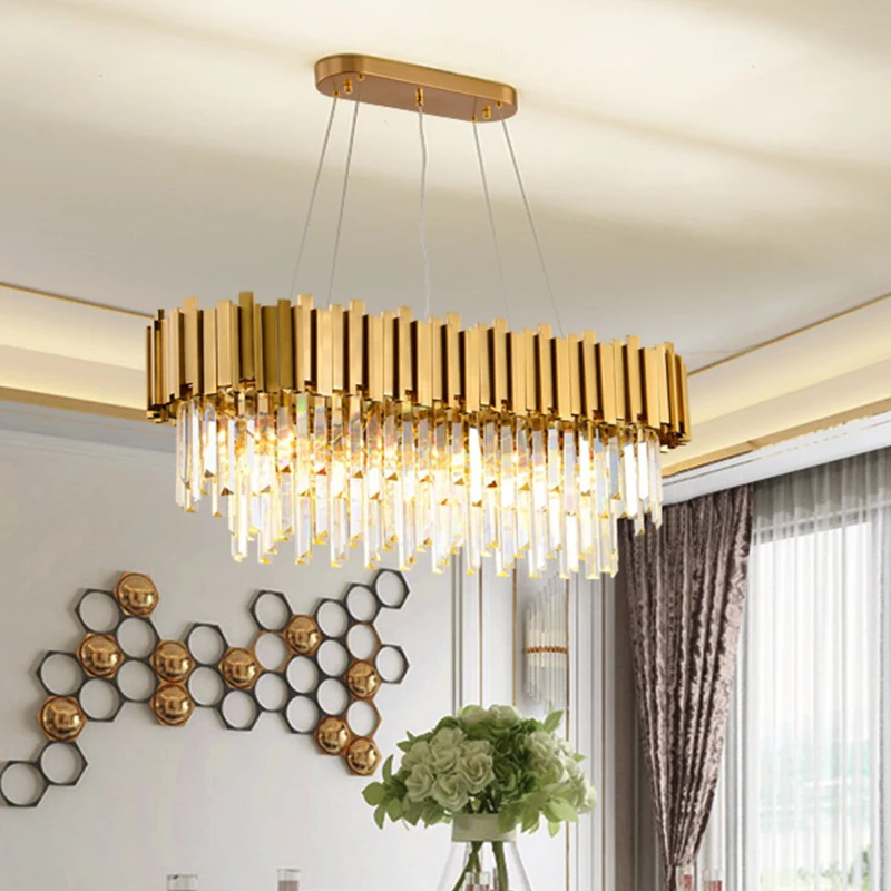 home decorationPendant lights, luxury crystal living room chandelier, bedroom Pendant lamp, ceiling light, indoor lighting