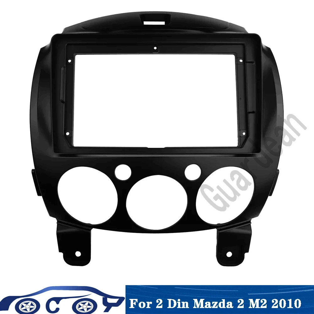 9 Inch For Mazda 2 M2 2010 Car Frame Fascia Adapter Android Mp5 Radio 2 Din Head Unit Dash Panel Dash Board Cover Fiting Kit