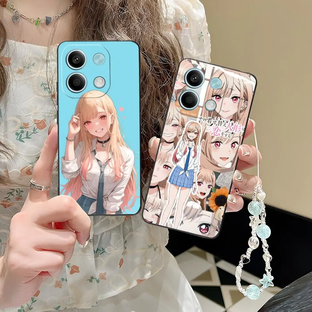 Marin Kitagawa Mobile Phone Case for POCO M6 M5 M4 M3 X7 X6 X5 X4 X3 F6 F5 F4 Pro GT 5G Colour Printing Luxury Cover Cellphones
