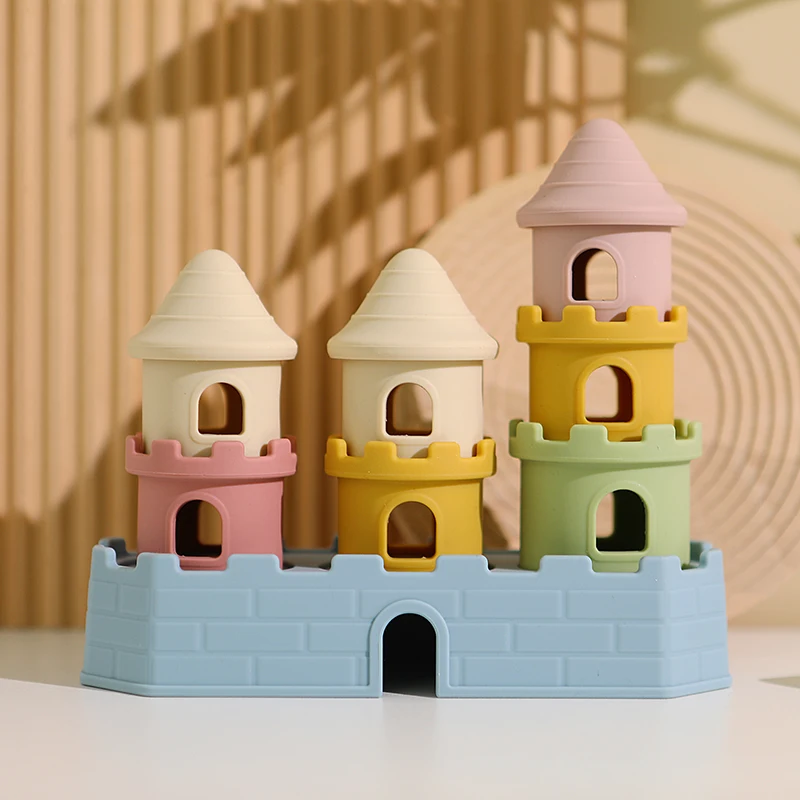 อุปกรณ์ประกอบฉากการถ่ายภาพทารกแรกเกิดซิลิโคนปราสาทซ้อนกันบล็อกตัวต่อทารกแรกเกิดรายการอุปกรณ์เสริมการถ่ายภาพสำหรับชายหญิง