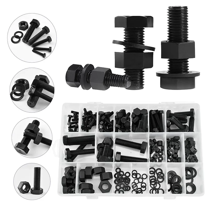 

Черный/белый нейлоновый шестигранный винт, комплект шайб, пластиковая изоляция, метрическая резьба, внешний болт с шестигранной головкой для печатной платы