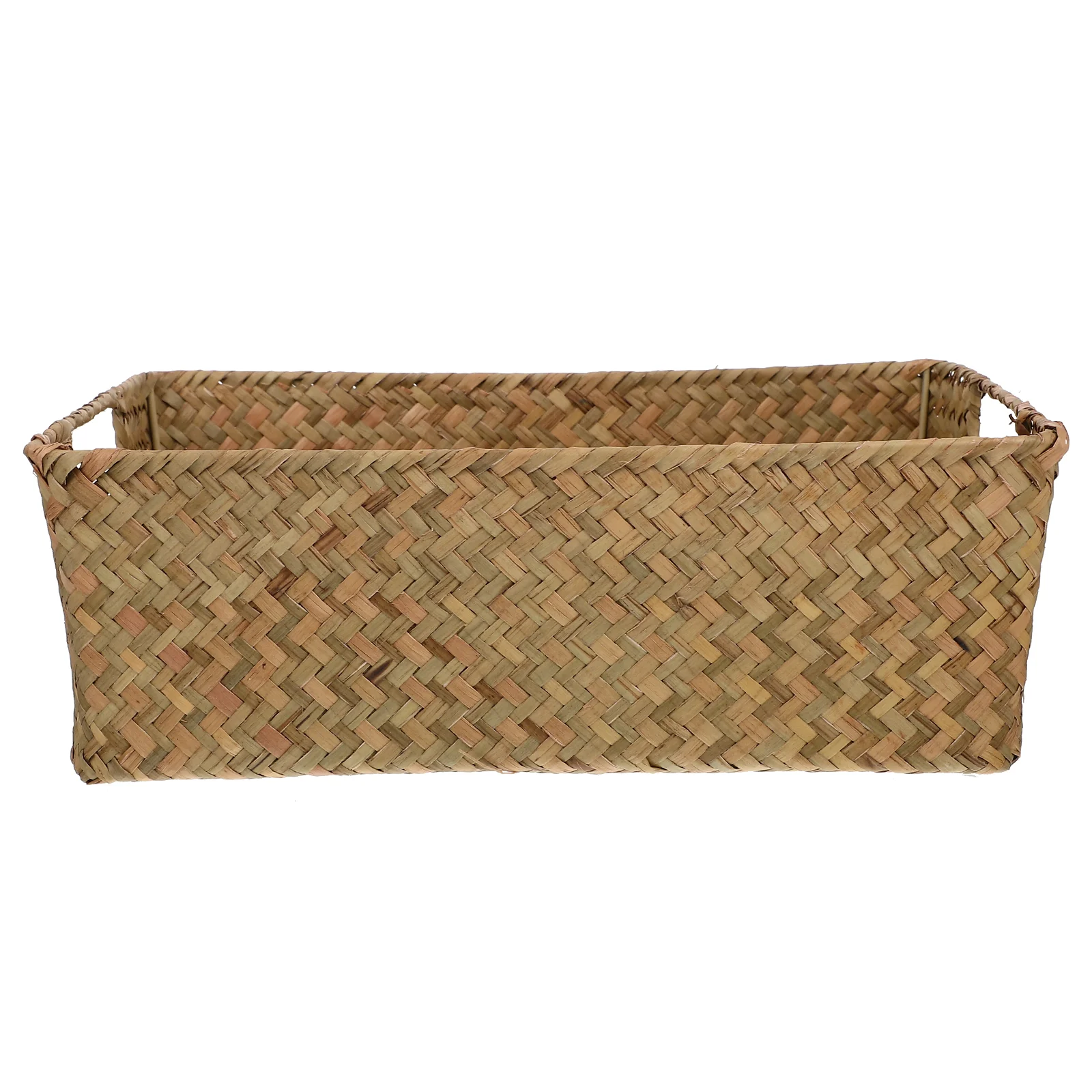 

Kitchen Storage Box Bread Basket Mat Grass Woven Sundries Desktop Holder Vegetable Indoor Container Baskets Small