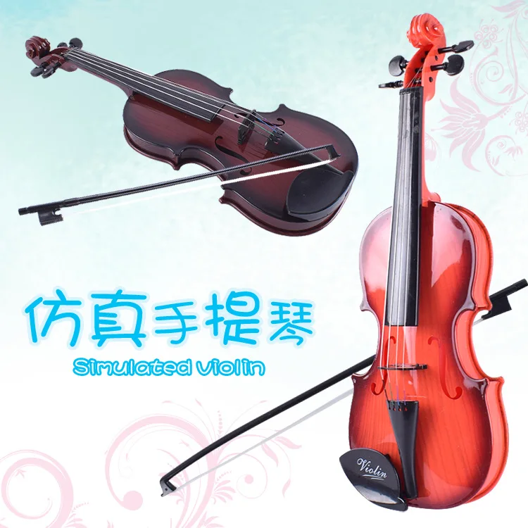 2026 Kids Simulation Violin Toy Beginner Enlightenment Musical Instrument Playable Violin Performance Prop Gift For Boys Girls