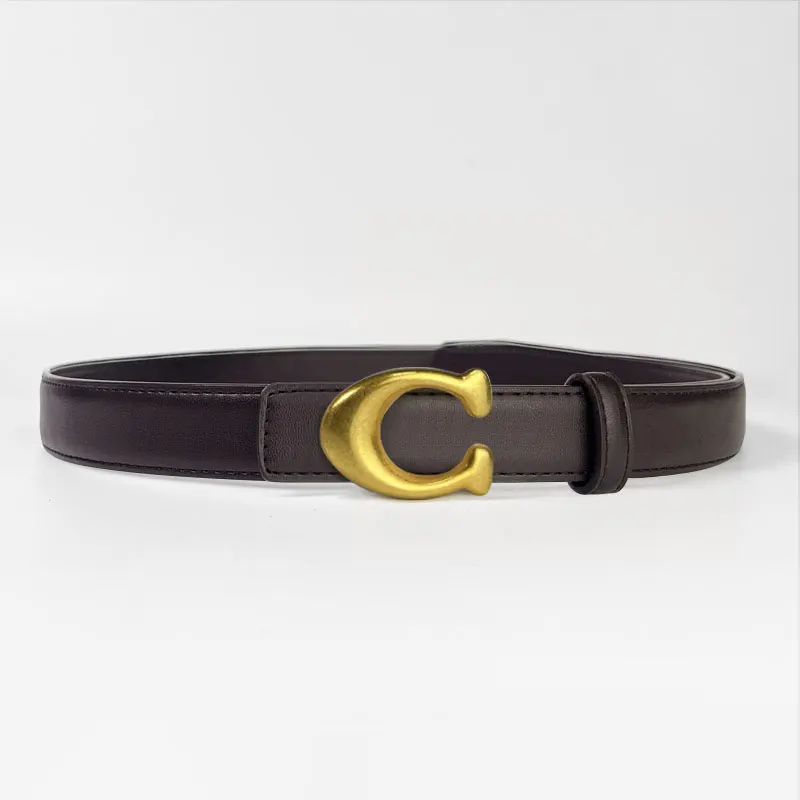 حزام نسائي 2025 جديد أسود بسيط بإبزيم دبوس حزام كاجوال النسخة الكورية من موضة الطلاب