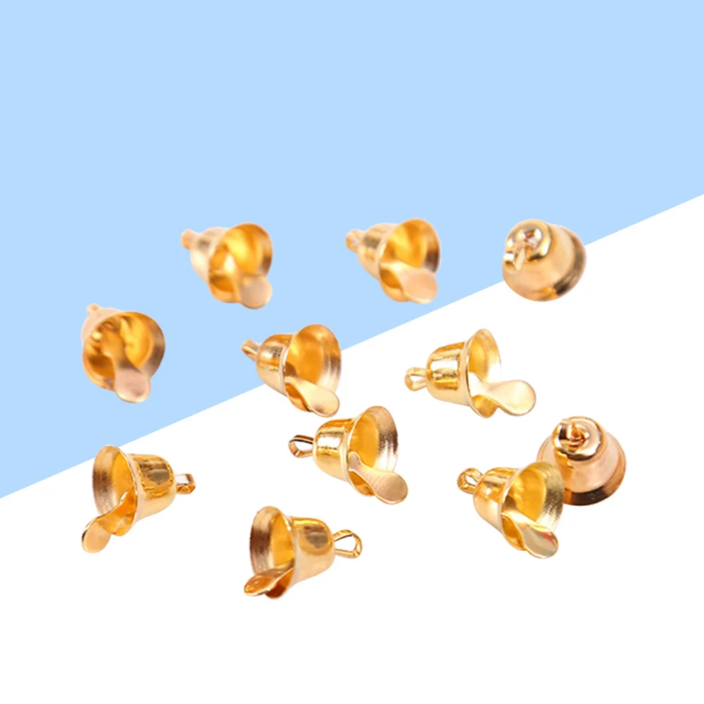 

20pcs 1.1Cm Golden Small Bells Metal Jingle Bells For Christmas Tree Decor Ornaments Holiday Home Diy Crafts Pendant