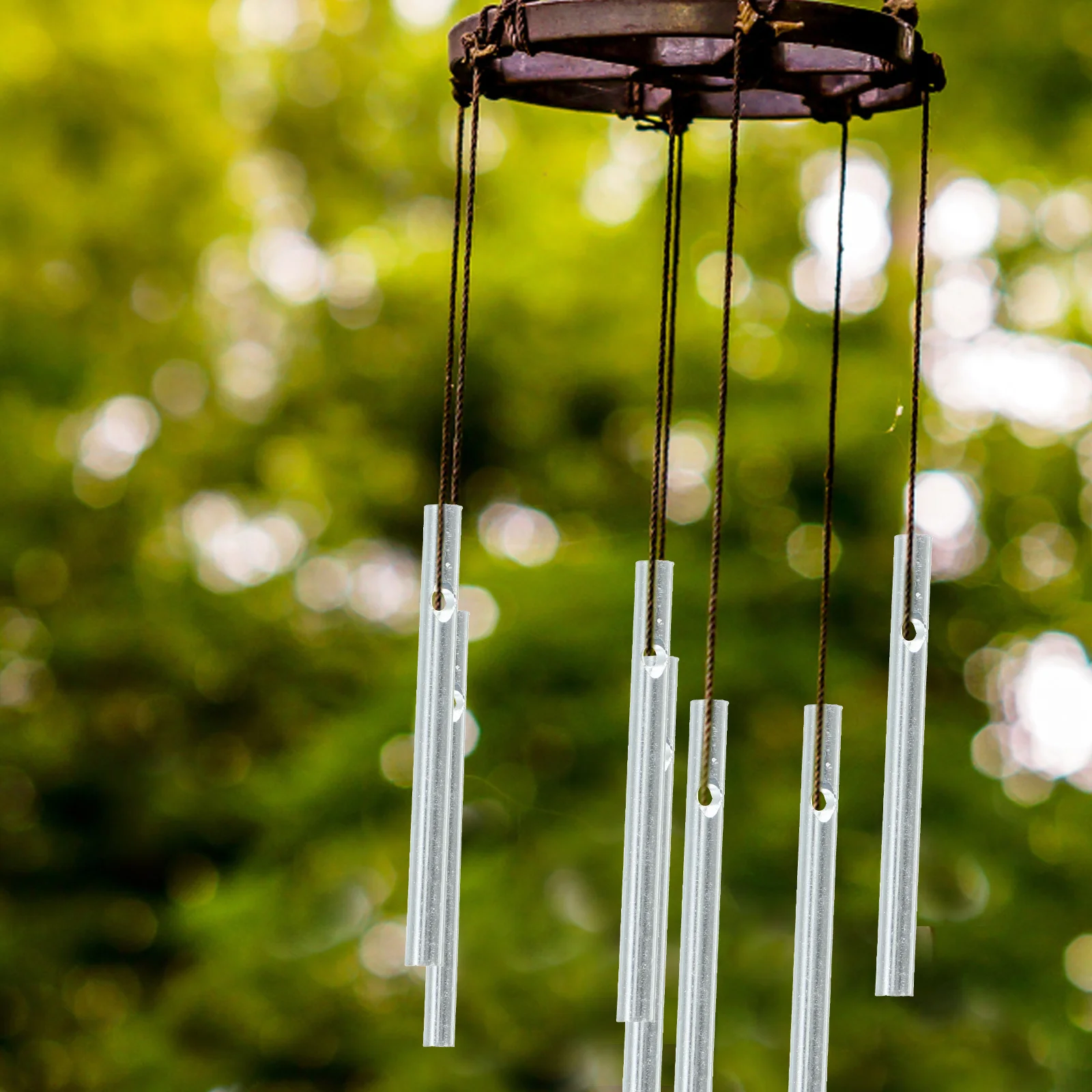 

2 Sets Wind Chime Aluminum Tube Material Chimes Tubes Parts Replacement Pipe Round