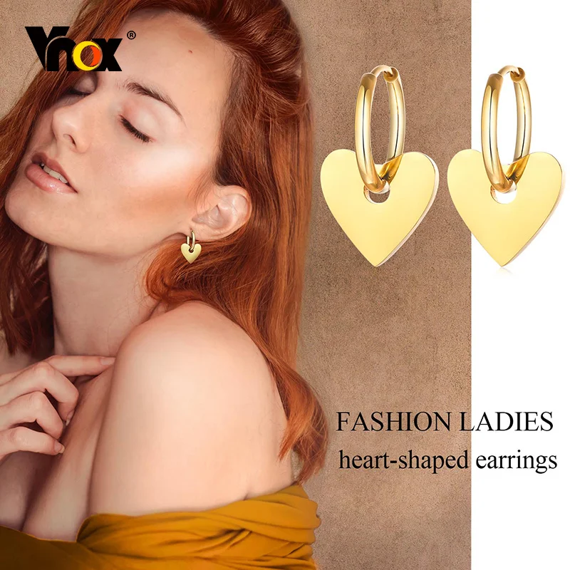 Vnox Heart Earrings… - image