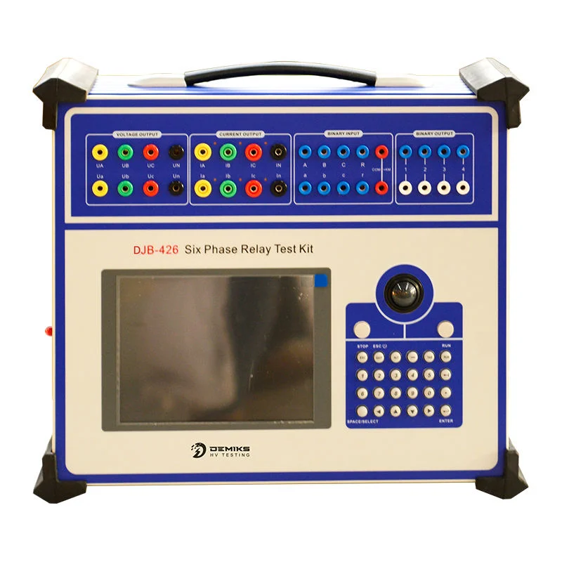 Six Phase Relay Protection Test Set - Secondary Current Injection Tester for Electrical Engineering